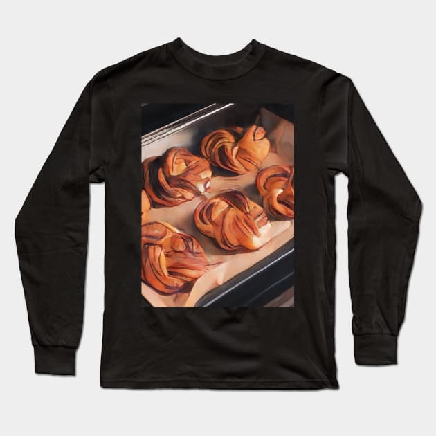 Cinammon Roll Geek Designer Dune Stika Artistic Anime Style Long Sleeve T-Shirt by cornelliusy